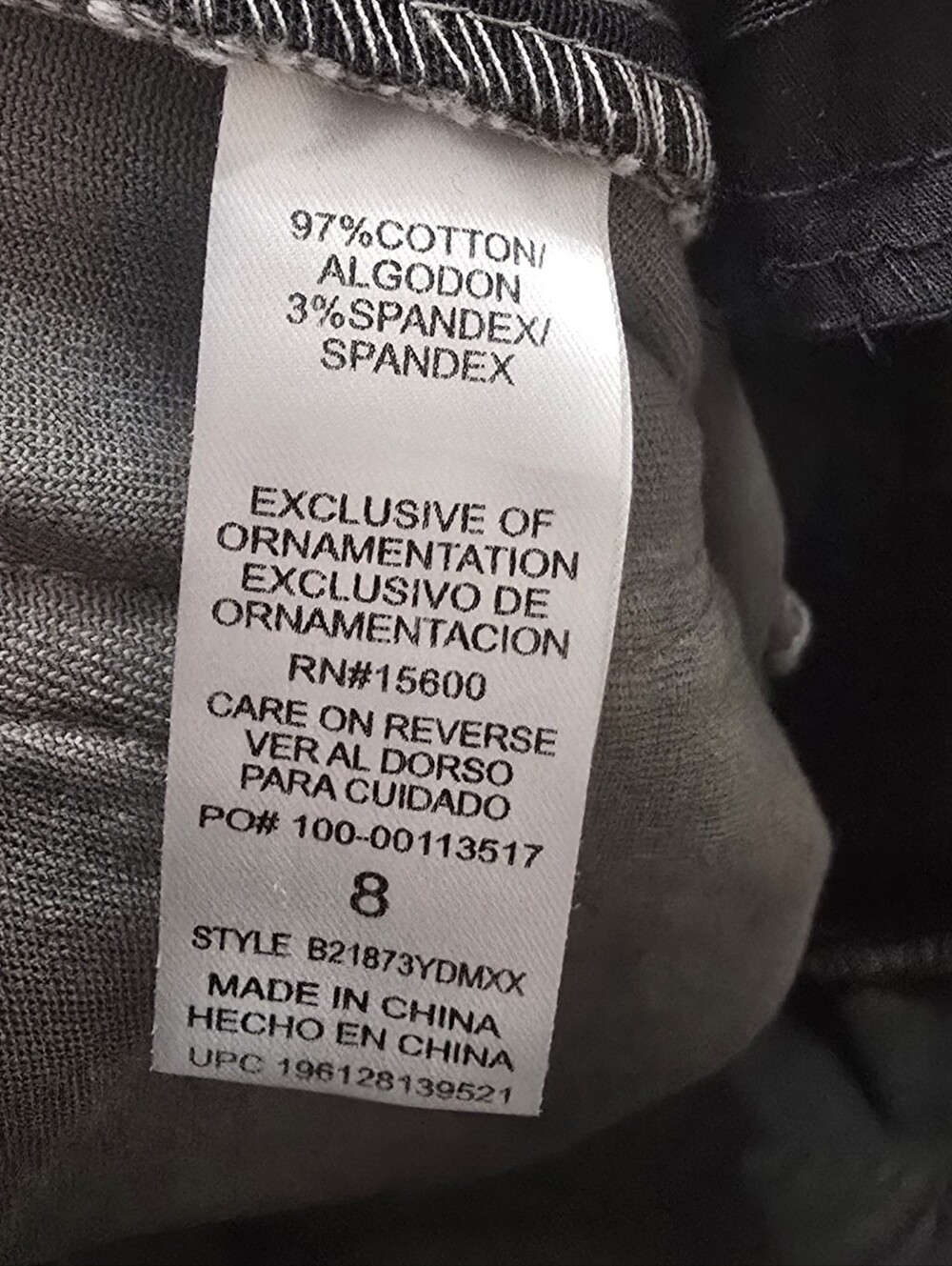 Democracy Ab Technology Straight Leg Jeans With Frayed Hem Size 8 - Picture 7 of 7